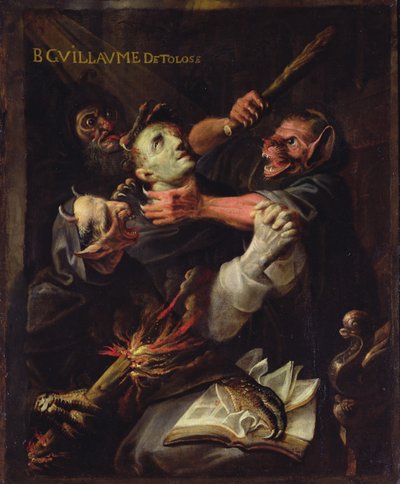 The Blessed Guillaume de Toulouse Tormented by Demons by Ambroise Fredeau